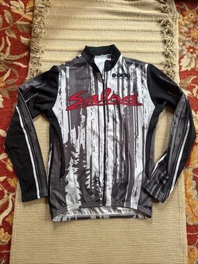 Salsa Cycling Jersey Mens Long Sleeve Adventure By bike Medium